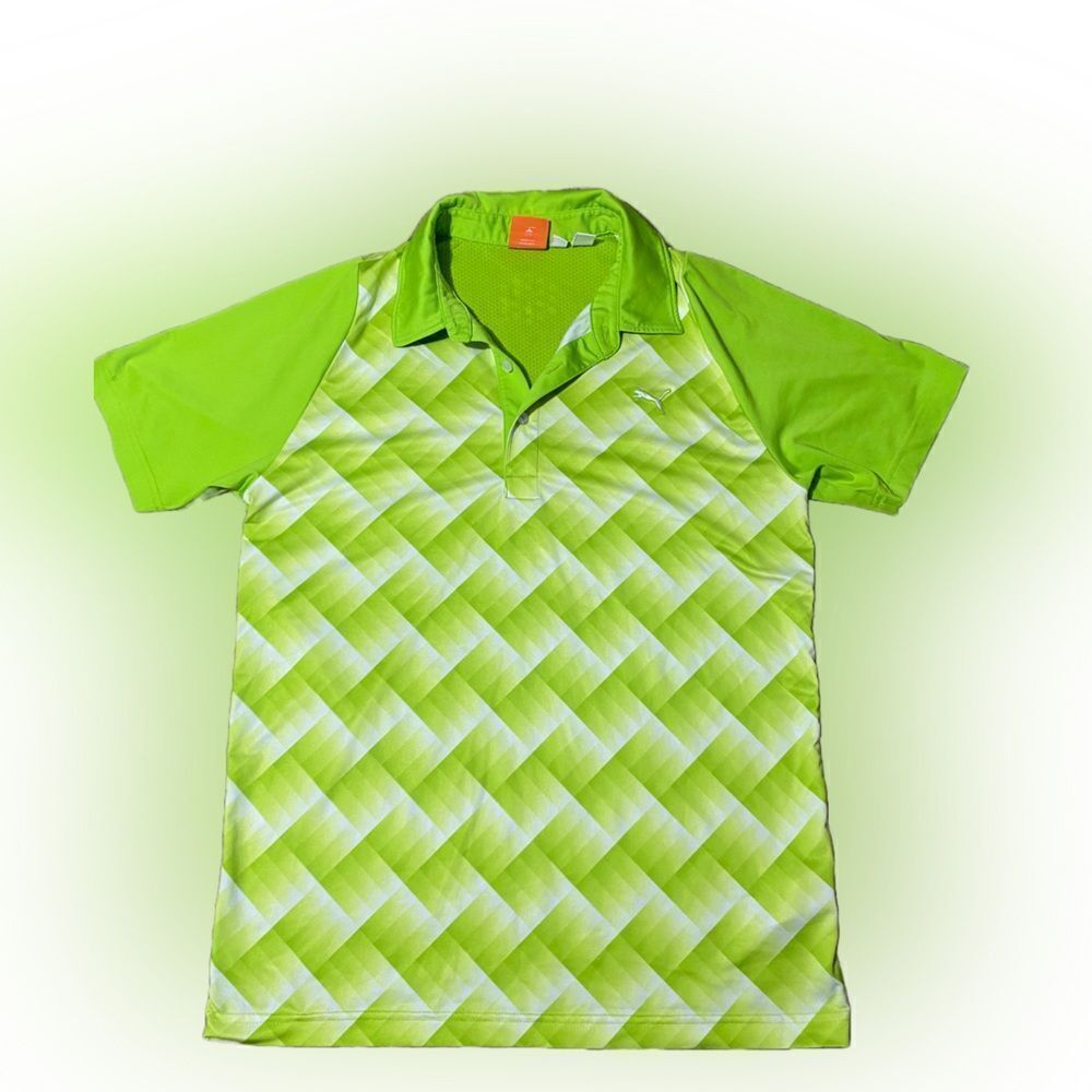 Puma Patterned Golf Polo Shirt